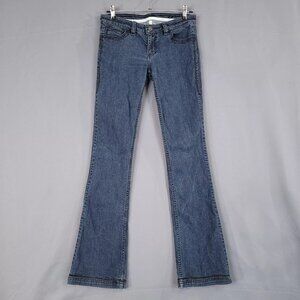 Elvis Women's Denim Pants Low Rise Straight Blue